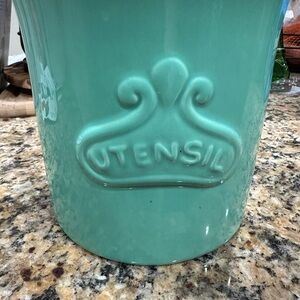 Turquoise Utensil Holder